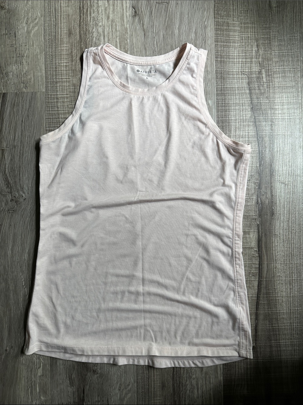 Athleta Pale Blush Crewneck Tank Top